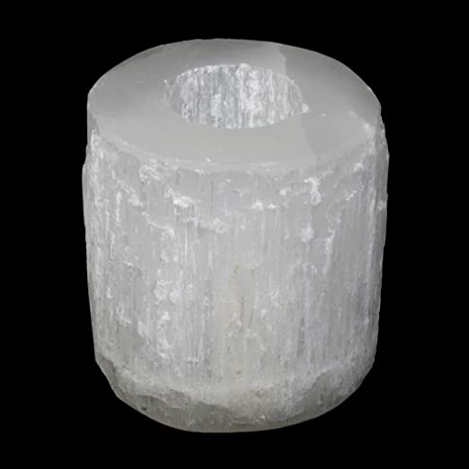 Selenite Candle Holder