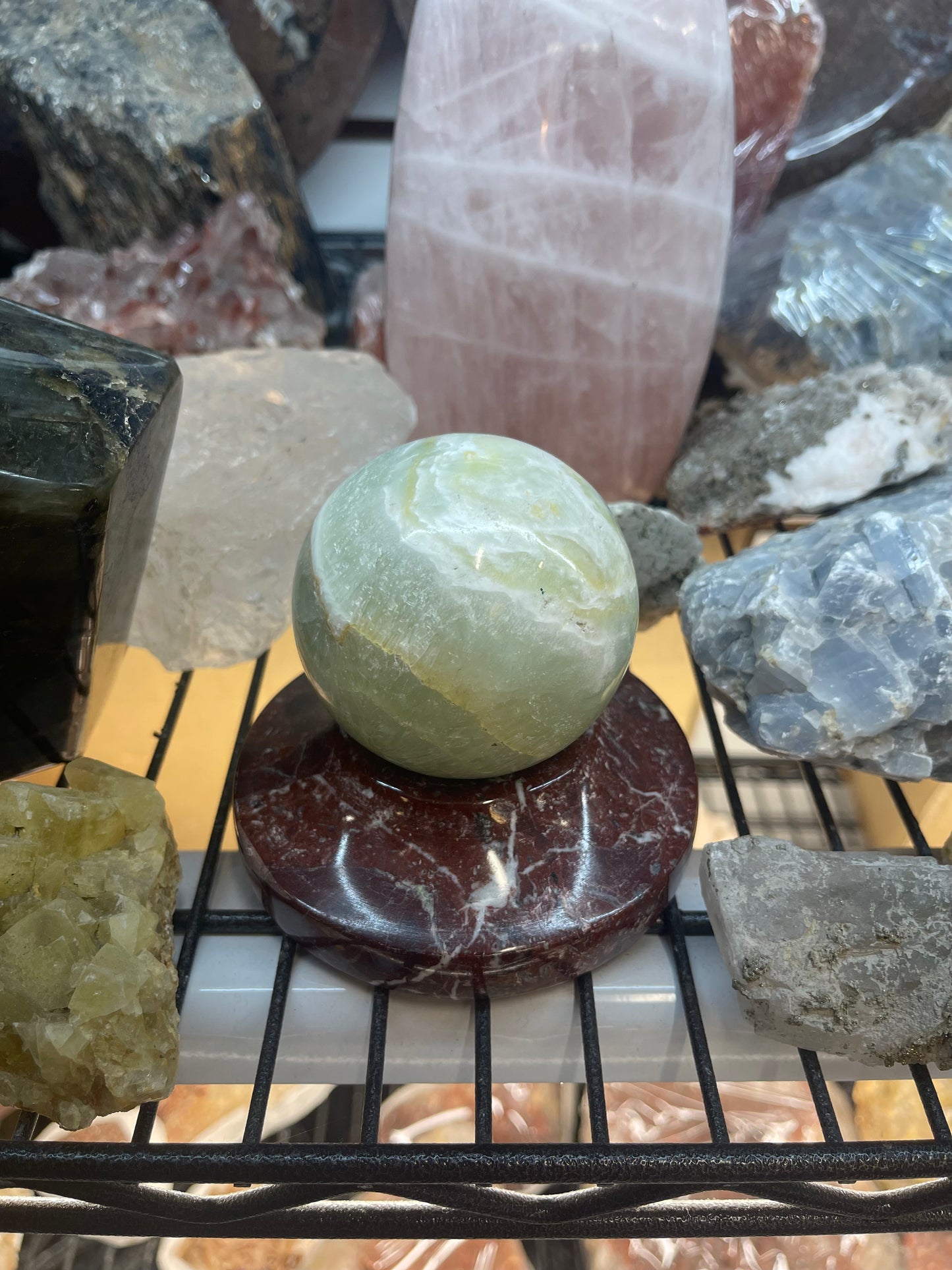 Green Fluorite Sphere (Medium)