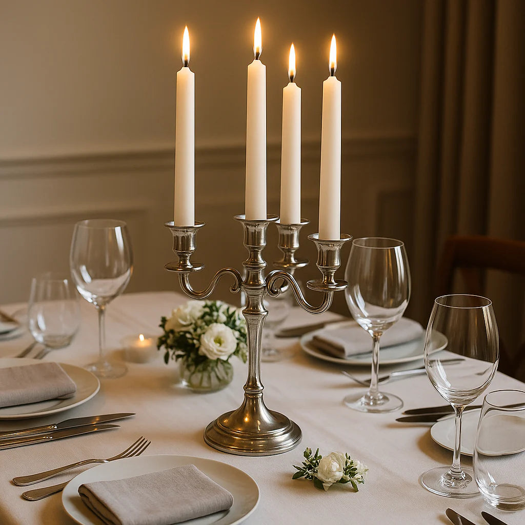 White 6" Taper Candle (6 pack)