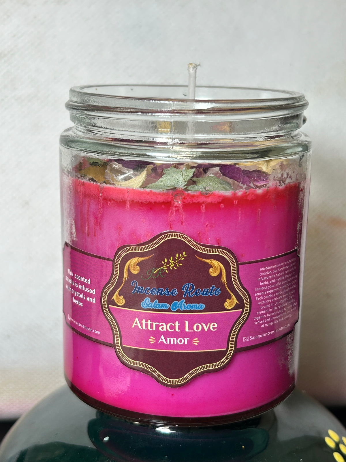 Cute Pink scented candle - Incense Route