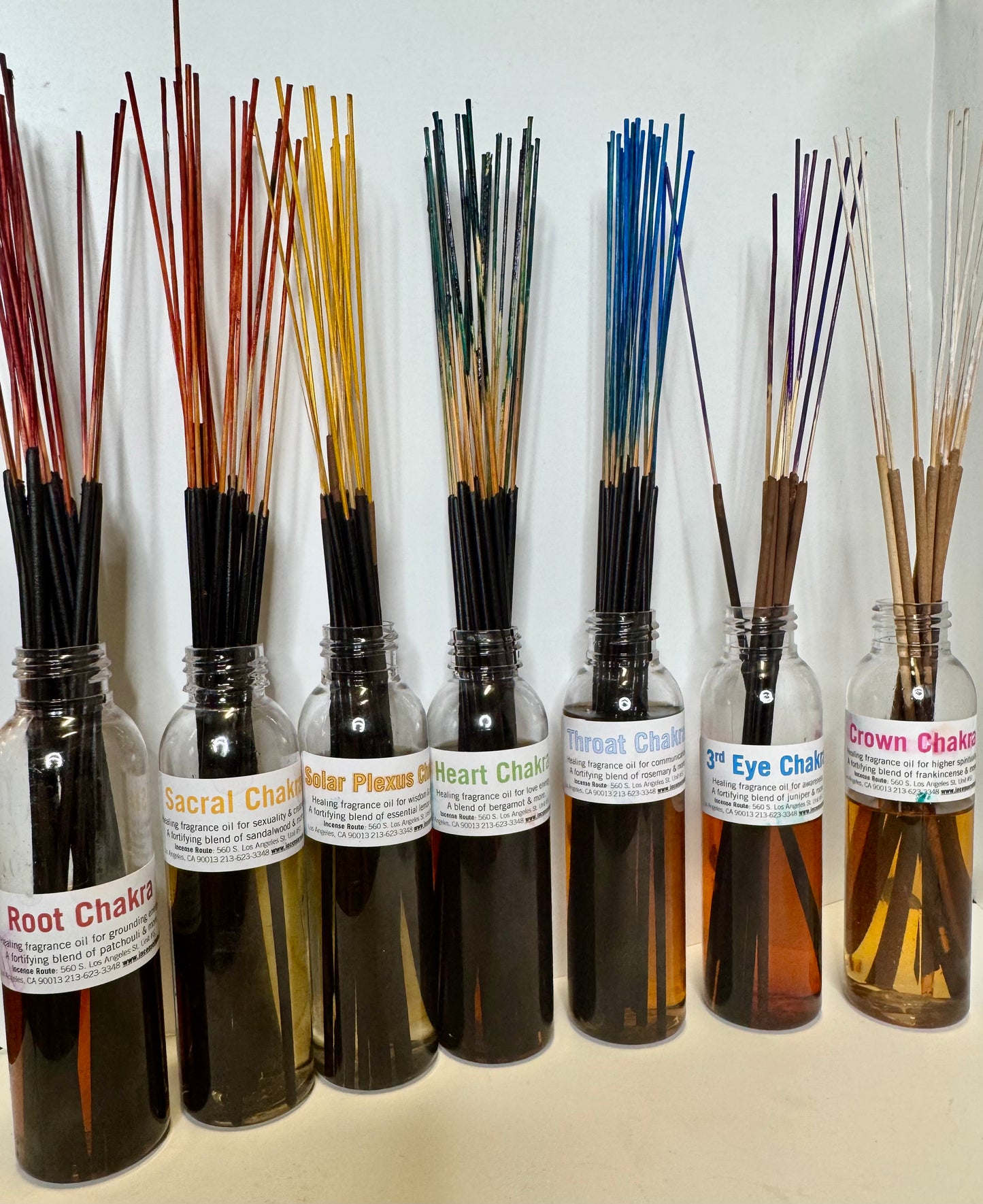 7 Chakra Incense Sticks set
