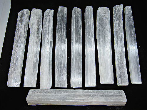 Selenite Log (Medium) - Incense Route