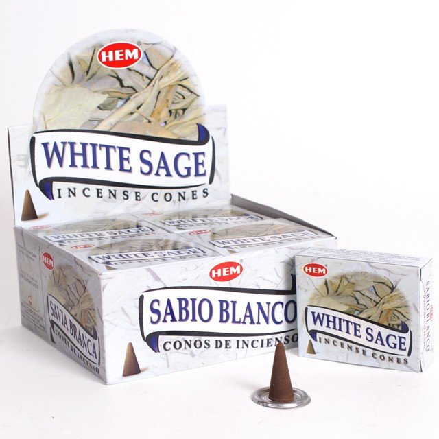 HEM White Sage incense cones - Incense Route