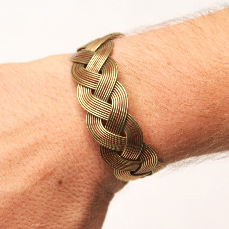 Triple-Metal Bracelets (Copper, Brass & Electrostatic Silver) - Incense Route
