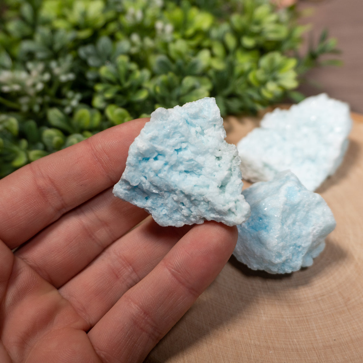 Raw Blue Aragonite - Incense Route