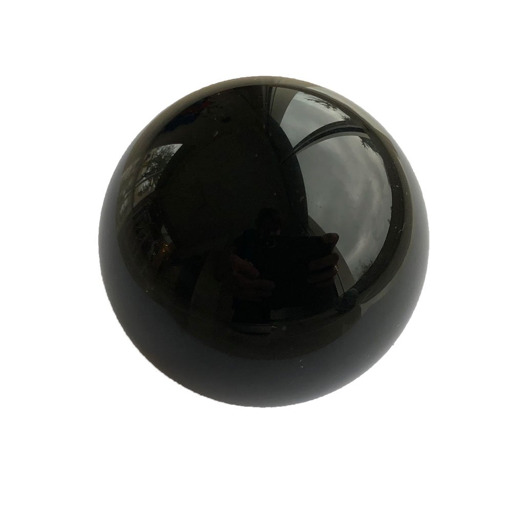 Polished Black Obsidian sphere, approximately 1 kilogram